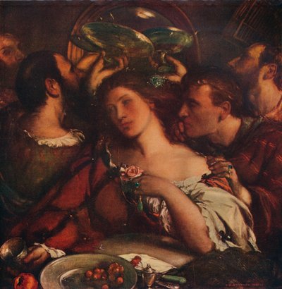 Tibullus en la casa de Delia, c. 1900, 1932 de Charles Shannon