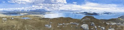 Achiltibuie Panorama, 2011 (óleo sobre lienzo) de Charles Simpson