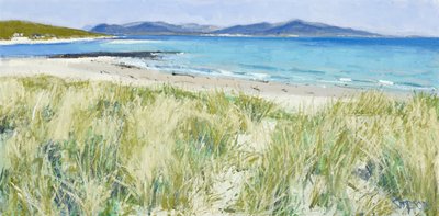 Beach Grasses, Berneray, 2011 (óleo sobre lienzo) de Charles Simpson