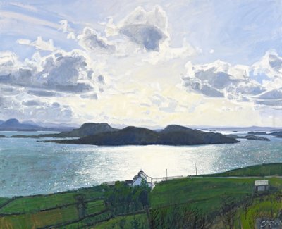 Luz deslumbrante, Tanera Mor, 2011 (óleo sobre lienzo) de Charles Simpson