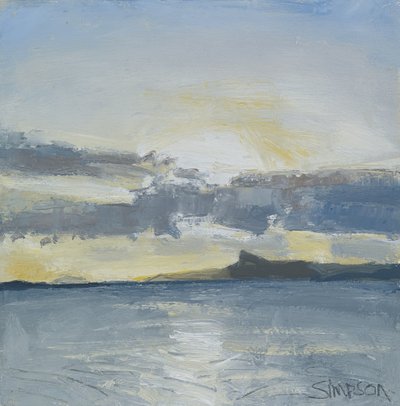 Eigg, 2013 (óleo sobre lienzo) de Charles Simpson