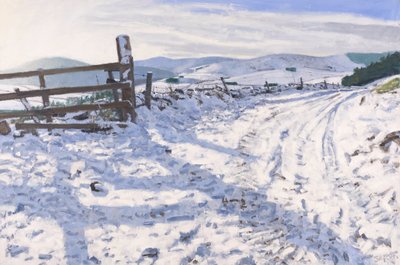 Pista de enero, 2017 (óleo sobre lienzo) de Charles Simpson