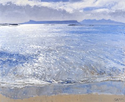 Tarde, Eigg y Rum, 2013 (óleo sobre lienzo) de Charles Simpson
