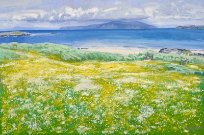 Machair, North End Iona, 2015 (óleo sobre lienzo) de Charles Simpson