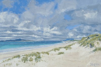 West Beach, Berneray, 2013 (óleo sobre lienzo) de Charles Simpson