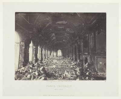 Incendio de París (Gran Salón del Consejo de Estado) de Charles Soulier