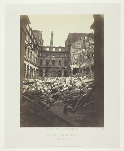 Incendio de París (Interior del Ministerio de Finanzas) de Charles Soulier