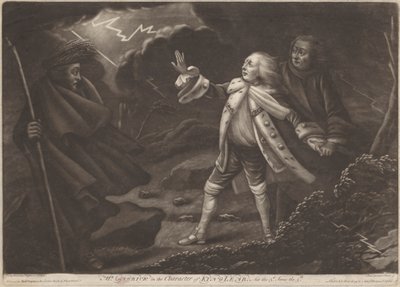El Sr. Garrick en el Personaje del Rey Lear - "El Rey Lear", Acto III, Escena V de Charles Spooner