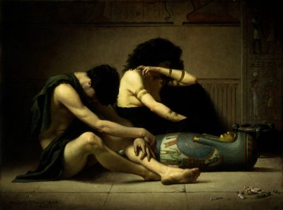 Lamentaciones por la muerte del primogénito de Egipto, 1877 de Charles Sprague Pearce