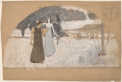 Estudios para Lunetas de Charles Sprague Pearce
