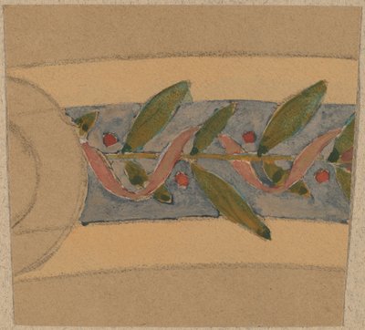 Estudio para un diseño de borde de Charles Sprague Pearce