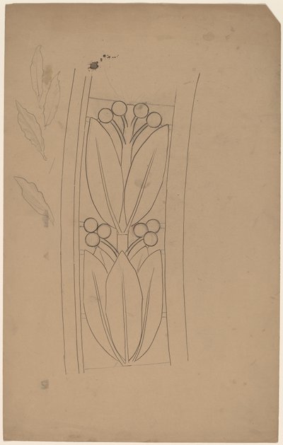 Estudio para un diseño de borde de Charles Sprague Pearce