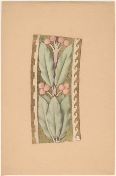 Estudio para un diseño de borde de Charles Sprague Pearce