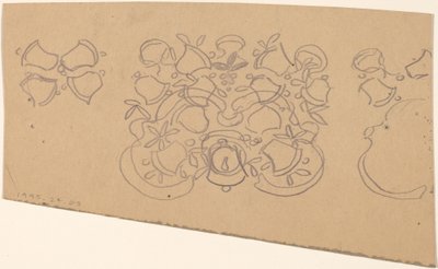 Estudio para un diseño de borde (verso) de Charles Sprague Pearce