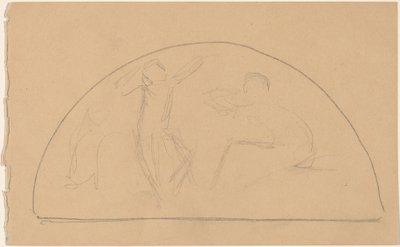 Estudio para una luneta de Charles Sprague Pearce