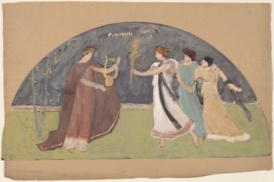 Estudio para una luneta de Charles Sprague Pearce