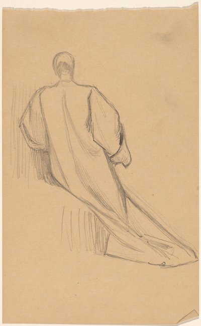 Estudio de una figura desde atrás de Charles Sprague Pearce