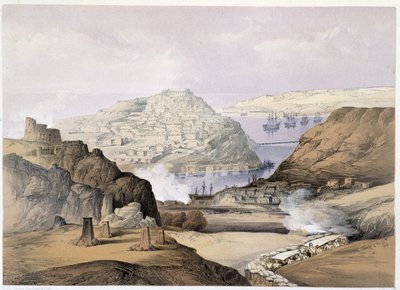 Ciudad de Sebastopol en "Sevastopol" por Ch.Hardinge. Litografía por Vincent Brooks, d. Londres 1855 Henry Graves. de Charles Stewart Hardinge