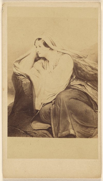 Medora. Ary Scheffer. Leprix. [copia de un cuadro] de Charles Taber and Co.