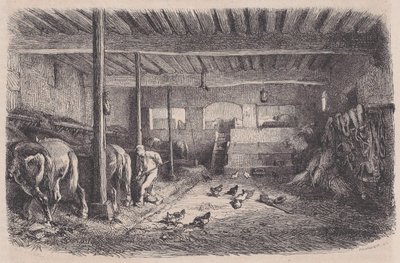 Un establo, de Magasin Pittoresque de Charles Tamisier