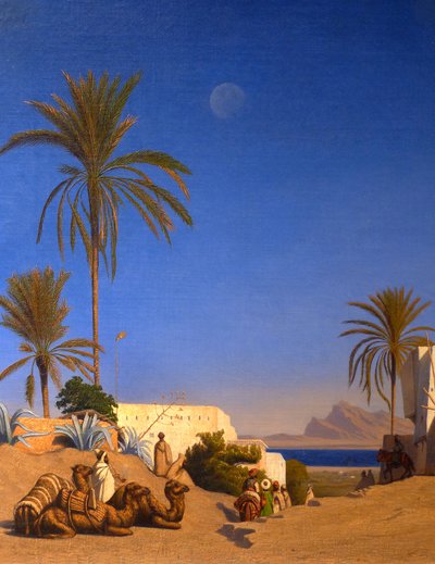 Paisaje argelino (detalle) de Charles Theodore (1814 88) Frere