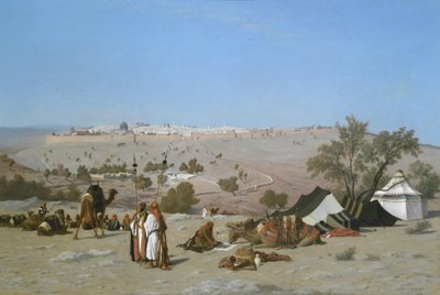 Jerusalén desde el Monte de los Olivos de Charles Theodore  Frere