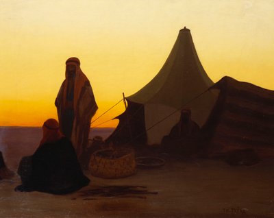 Un campamento árabe de Charles Theodore Frere