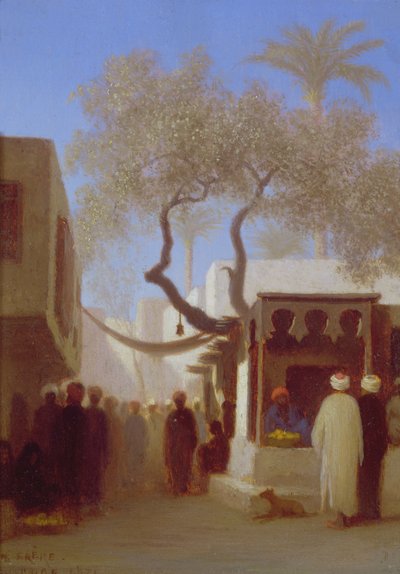 Escena del Mercado de El Cairo de Charles Theodore Frere