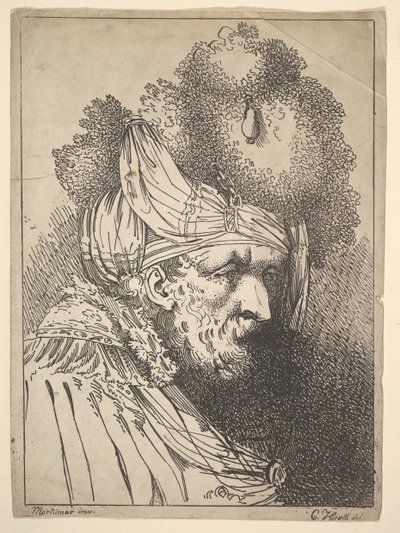 Cabeza oriental, ca. 1803 de Charles Theodosius Heath