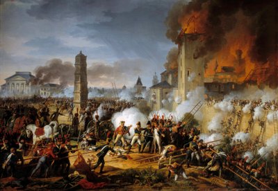 Ataque y captura de Ratisbona por el mariscal Lannes el 23/04/1809 de Charles Thevenin