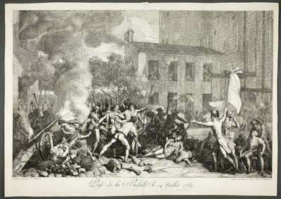 Captura de la Bastilla, 14 de julio de 1789 de Charles Thevenin