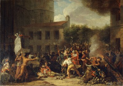 El asalto a la Bastilla el 14 de julio de 1789, c. 1793 de Charles Thevenin