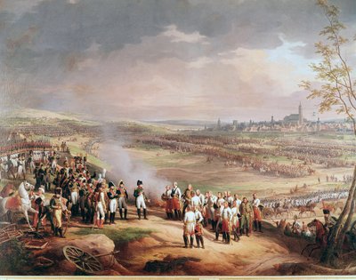 La rendición de Ulm, 20 de octubre de 1805, al ejército francés durante las guerras napoleónicas (detalle) de Charles Thevenin
