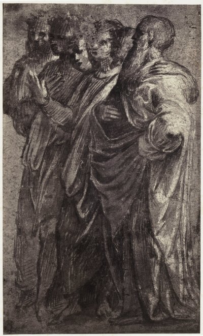 Reproducción fotográfica de un dibujo de Rafael, los seis reyes magos de Charles Thurston Thompson