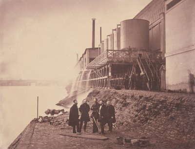 Tanques de agua fuera del anexo, Exposición Universal de París de Charles Thurston Thompson
