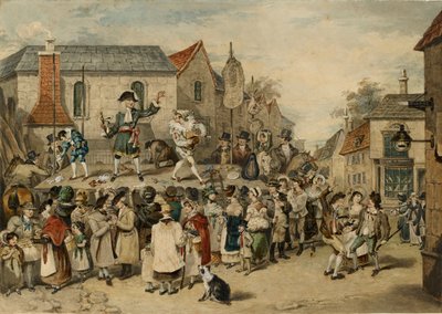 Una feria en Woodstock, 1838 de Charles Turner