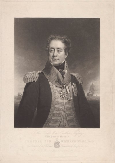 Almirante Sir Richard King de Charles Turner