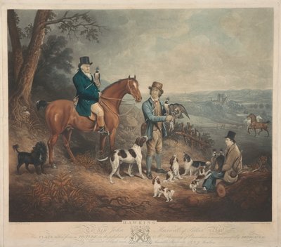 Malcolm Fleming de Barochan 1745-1811. Hawking... de Charles Turner