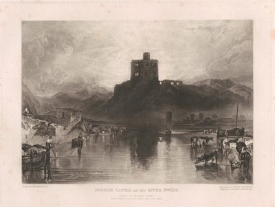 El castillo de Norham, a orillas del río Tweed de Charles Turner