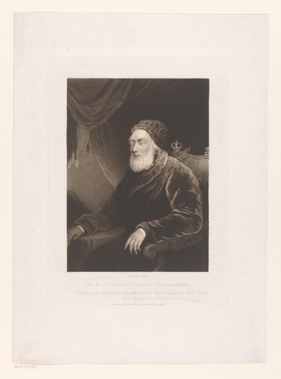 Retrato de Jorge III del Reino Unido Su Graciosa Majestad Jorge III (título sobre el objeto) de Charles Turner