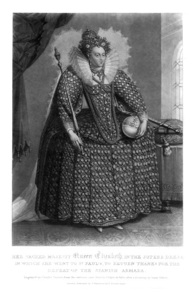 Reina Isabel I, 1816 de Charles Turner