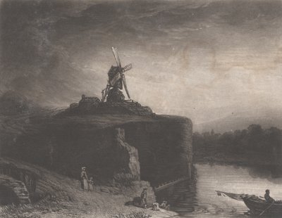 El molino de Rembrandt, 1823 de Charles Turner