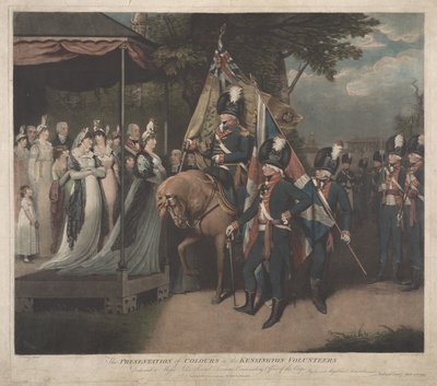La entrega de la bandera a los Voluntarios de Kensington de Charles Turner