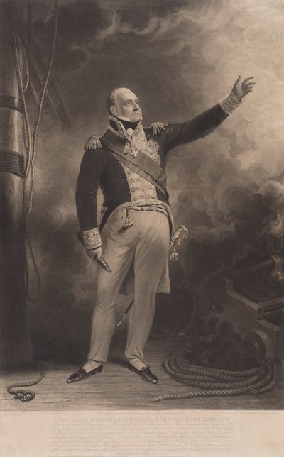El Muy Honorable Edward Lord Vizconde Exmouth de Charles Turner