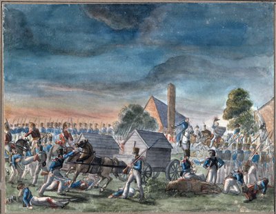 El encuentro entre el Duque de Wellington y el Príncipe Bluecher de Charles Turner Warren