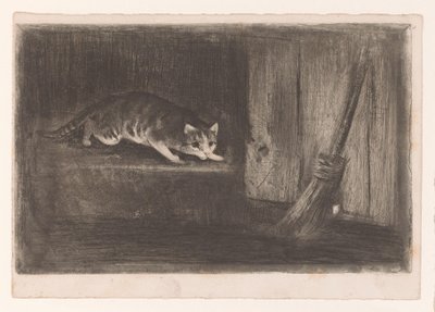 El gato y el ratón de Charles Verlat