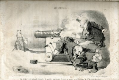 Ilustración de Charles Vernier (? -1887) en Le Charivari de Charles Vernier