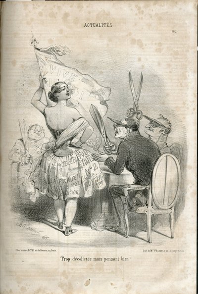 Ilustración de Charles Vernier (? -1887) en Le Charivari de Charles Vernier