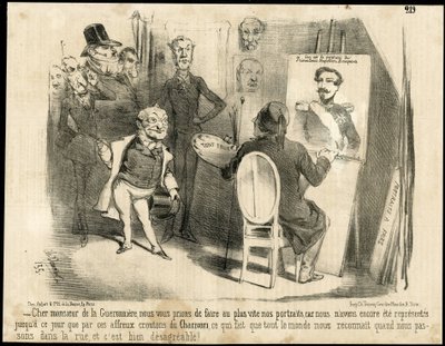 Ilustración de Charles Vernier (? -1887) en Le Charivari de Charles Vernier