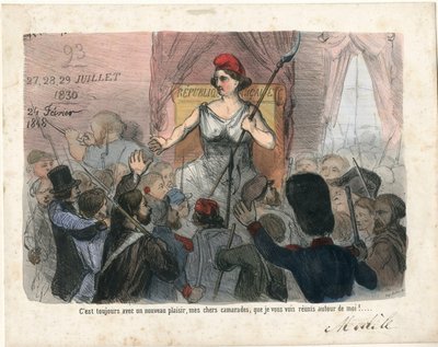 Le Charivari, Satírico en N & B de Charles Vernier